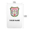 Craftsman Golf Golf Logo Shield White Leather Personized Golf Scorecard & Yardage Book Holder Cover Customize Your Name Version (Custom One) view 3