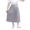 Hoerev Womens Plain Knee Length Ladies School Pleated Skirt,UK 16-18,Grey view 1