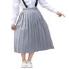 Hoerev Womens Plain Knee Length Ladies School Pleated Skirt,UK 16-18,Grey view 2