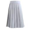 Hoerev Womens Plain Knee Length Ladies School Pleated Skirt,UK 16-18,Grey view 4