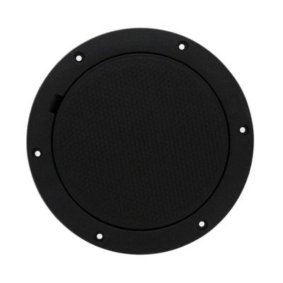 TCH Hardware 6" Round, Boat Deck Inspection Plate Hatch - Black | Pry Out Water Tight Lid | Non Slip, Easy Install Detachable Access Cover for Marine and Other Purposes