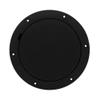 TCH Hardware 6" Round, Boat Deck Inspection Plate Hatch - Black | Pry Out Water Tight Lid | Non Slip, Easy Install Detachable Access Cover for Marine and Other Purposes view 1
