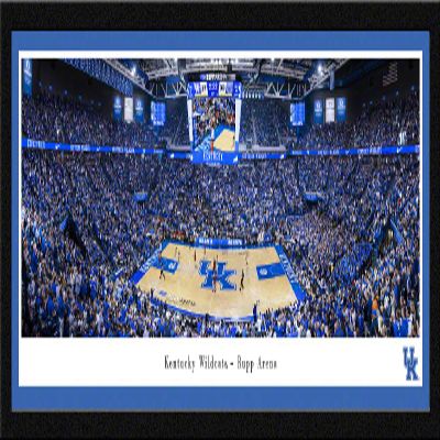Kentucky Wildcats Basketball - 42x15.5-inch Single Mat, Select Framed Picture by Blakeway Panoramas