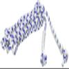 TOEI LIGHT U7025 Long Rope, Total Length 32.8 ft (10 m), Grip Portion Vinyl Tube, White x Blue view 2