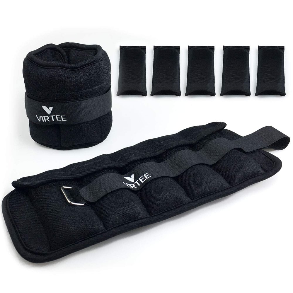 Adjustable Ankle Weights for Women Men Kids, Wrist Weight Set 1-5 lbs (1 Pair) with Removable Weight for Jogging, Walking, Gymnastic, Workout, 0.5-2.5 lbs Each Pack, 2 Pack