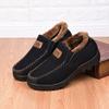 Asifn Men's Moccasins Slippers Memory Foam Slip on Loafers Fur Lined House Shoes Indoor Outdoor Winter Black 11 US view 2