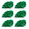 Ejoyous 6pcs Plastic Cheerleading Poms, Metallic Foil Sport Cheerleader Cheerleading Pom Poms with Handle for Party Costume Costume Dance Sports Meeting (Green) view 1