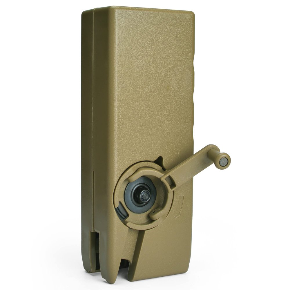 ActionUnion Airsoft Tactical Speed Loader for Hand Crank Magazine Quick Loader 1000 Rounds (Tan)
