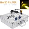 BONEW-Oral 2.5X 420MM Surgical Binocular Loupe Magnifier + 3W Clip On Head Lamp With Filter+ Aluminum Box (Silver) view 2