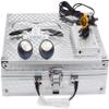 BONEW-Oral 2.5X 420MM Surgical Binocular Loupe Magnifier + 3W Clip On Head Lamp With Filter+ Aluminum Box (Silver) view 3