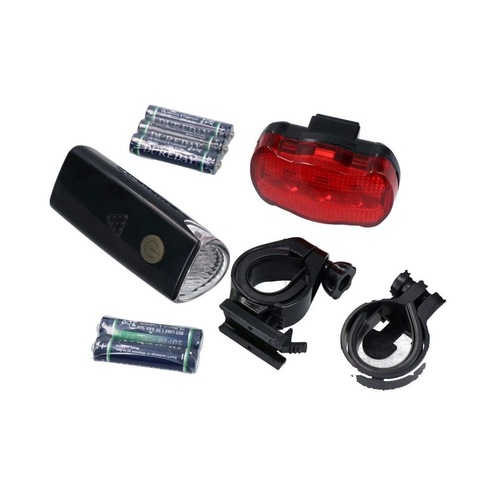 AB Tools Bike Cycle Commuter Bright Beam Light LED Front & Rear with Mounting Bracket