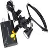 BONEW-Oral 2.5X 420MM Surgical Binocular Loupe Magnifier + 3W Clip On Head Lamp with Filter+ Aluminum Box (Black) view 4