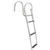 Amarine Made Boat Ladder Stainless Steel in-Board 3 Steps Telescoping Ladder Folding Dock Ladder for Marine Boat Yacht Swimming Pool view 1