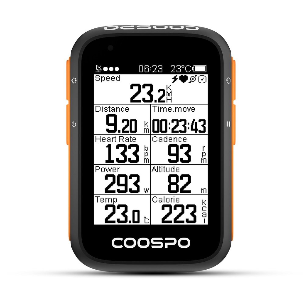 COOSPO Bike Computer Wireless GPS,Cycling Computer Bike Speedometer Auto Backlight,Bluetooth4.0 ANT Cycling GPS Unit,Bicycle Computer BC200 Waterproof,Compatible with CooSporide APP