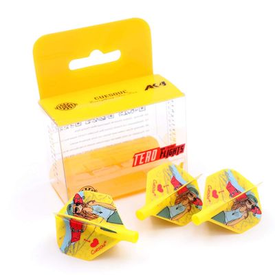 CUESOUL TERO AK4 Yellow Dart Flights Diamond Shape,Set of 3 pcs(CS-AK4+7ZS)