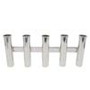 Amarine Made 5 Tube Stainless Steel Fishing Rod Rack Mirror Finish 316 Stainless Steel 5 Rod Rack view 1