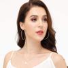 14K Gold Plated Hoop Earrings, 3 Pairs 925 Sterling Silver Big Hoop Earrings Set For Women 40 50 60MM view 2