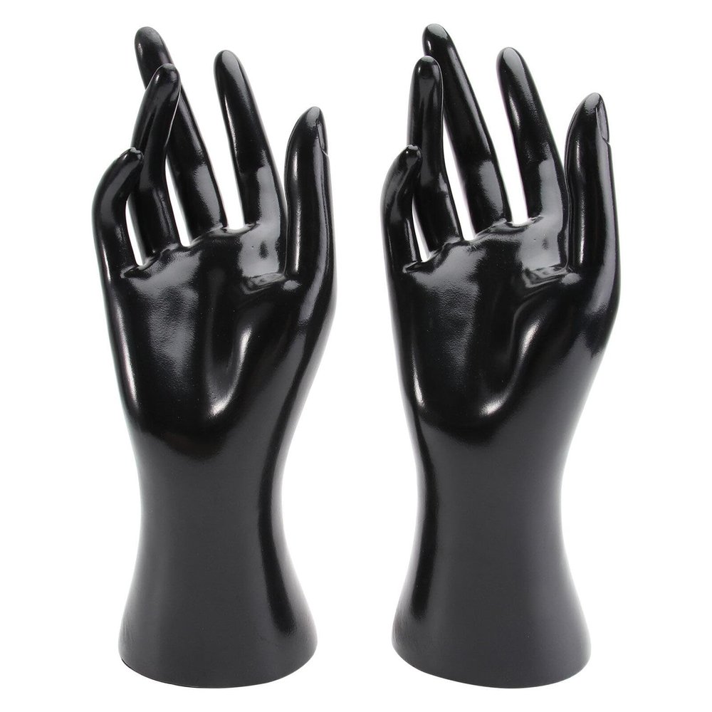 Cabilock Female Mannequin Hand Display Stand 9X3.5X2.9 Inch Jewelry Organizer for Rings Bracelets Necklaces Creative Hand Mold Display for Home Store Showcase