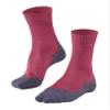 FALKE Women's TK5 Wander Hiking Socks, Crew Length, Light Padding, Athletic Sock, Breathable Quick Dry, Merino Wool, Red (Mixed Berry 8215), 6.5-7.5, 1 Pair view 1