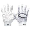 Cutters Game Day Receiver Glvs White Topo YS/YM view 1