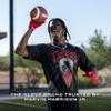 Cutters Football Receiver Gloves - Game Day, White Topo Design, Superior Grip and Comfort for Peak Performance view 2
