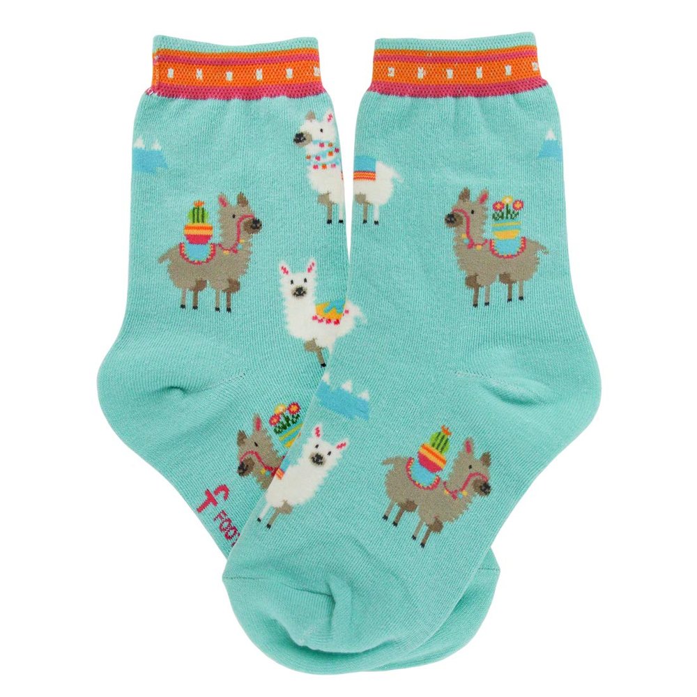 Foot Traffic Novelty Kids' Socks, Alpaca