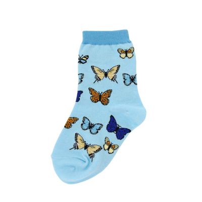 Foot Traffic Novelty Youth Socks, Butterflies