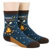 Foot Traffic Novelty Youth Socks, S'mores Please view 3