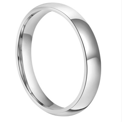 CROWNAL 2mm 4mm 6mm 8mm 10mm Tungsten Wedding Band Ring Men Women Plain Dome Polished Size Comfort Fit Size 3 To 17 (2mm,4)