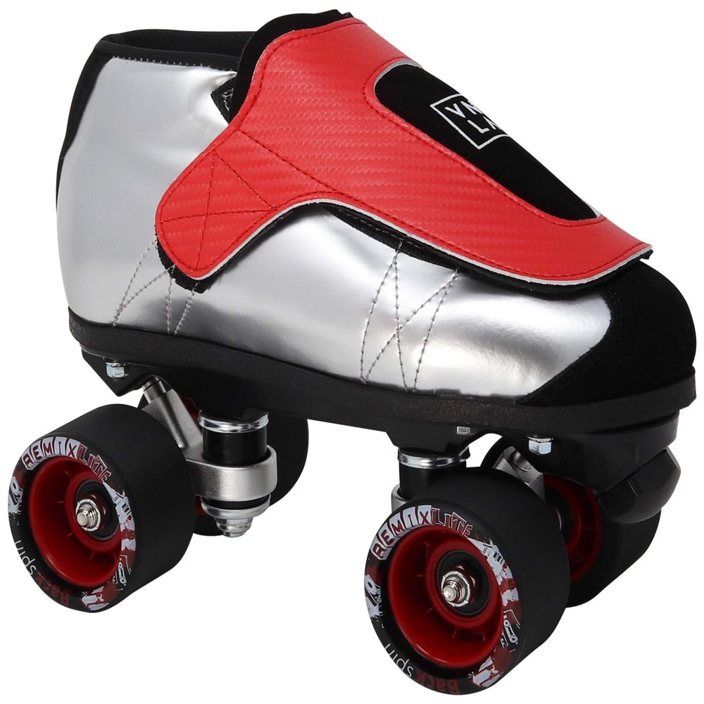 VNLA Junior SLVR Jam Skates for Men and Women - Indoor Unisex Quad Roller Skates, Men 6 / Women 8