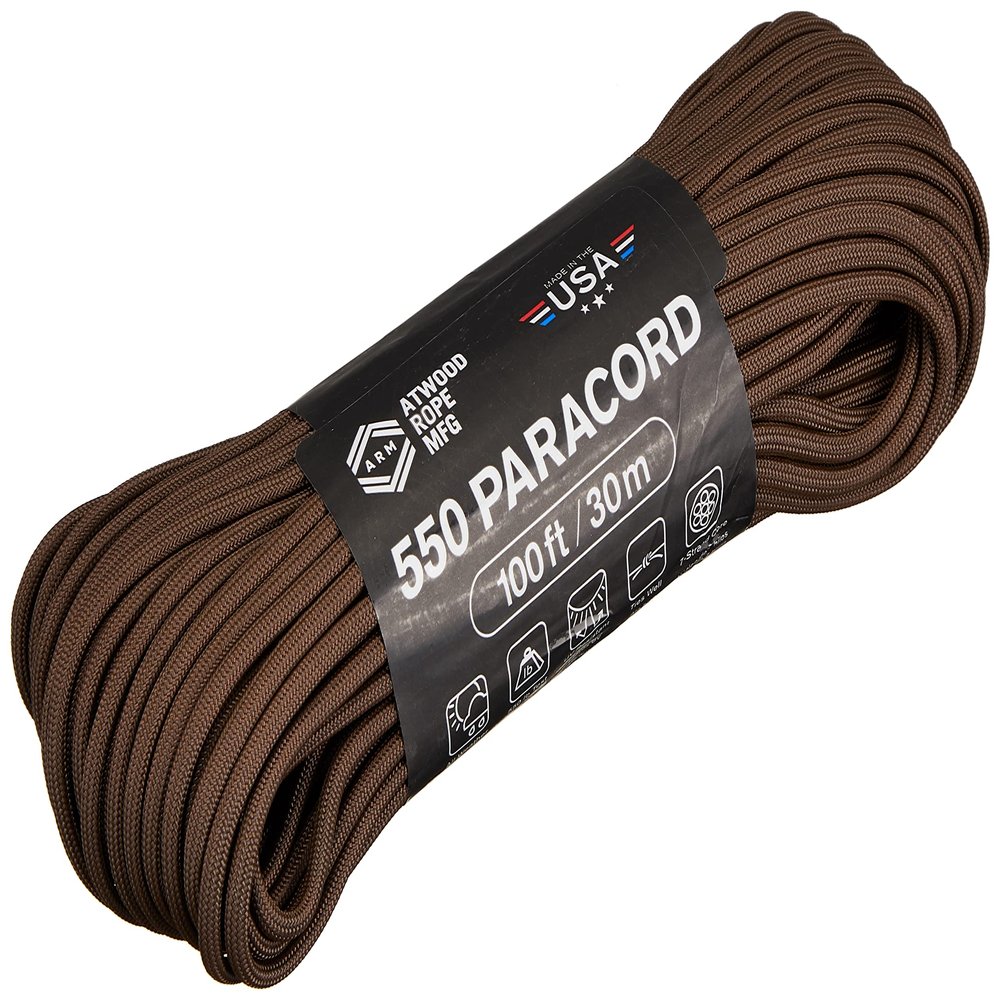Atwood Rope 44029 Tent Tarp, Multi-Purpose Cord, 98.4 ft (30 m), Brown