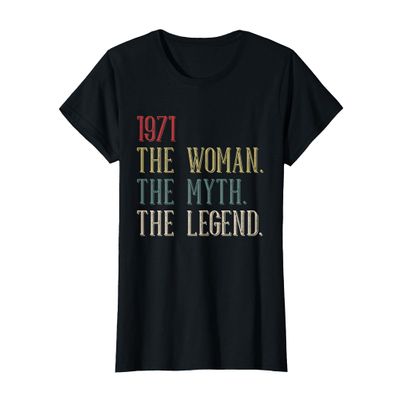 1971 Woman Myth Legend Retro 54 Year Old 54th Birthday Women T-Shirt