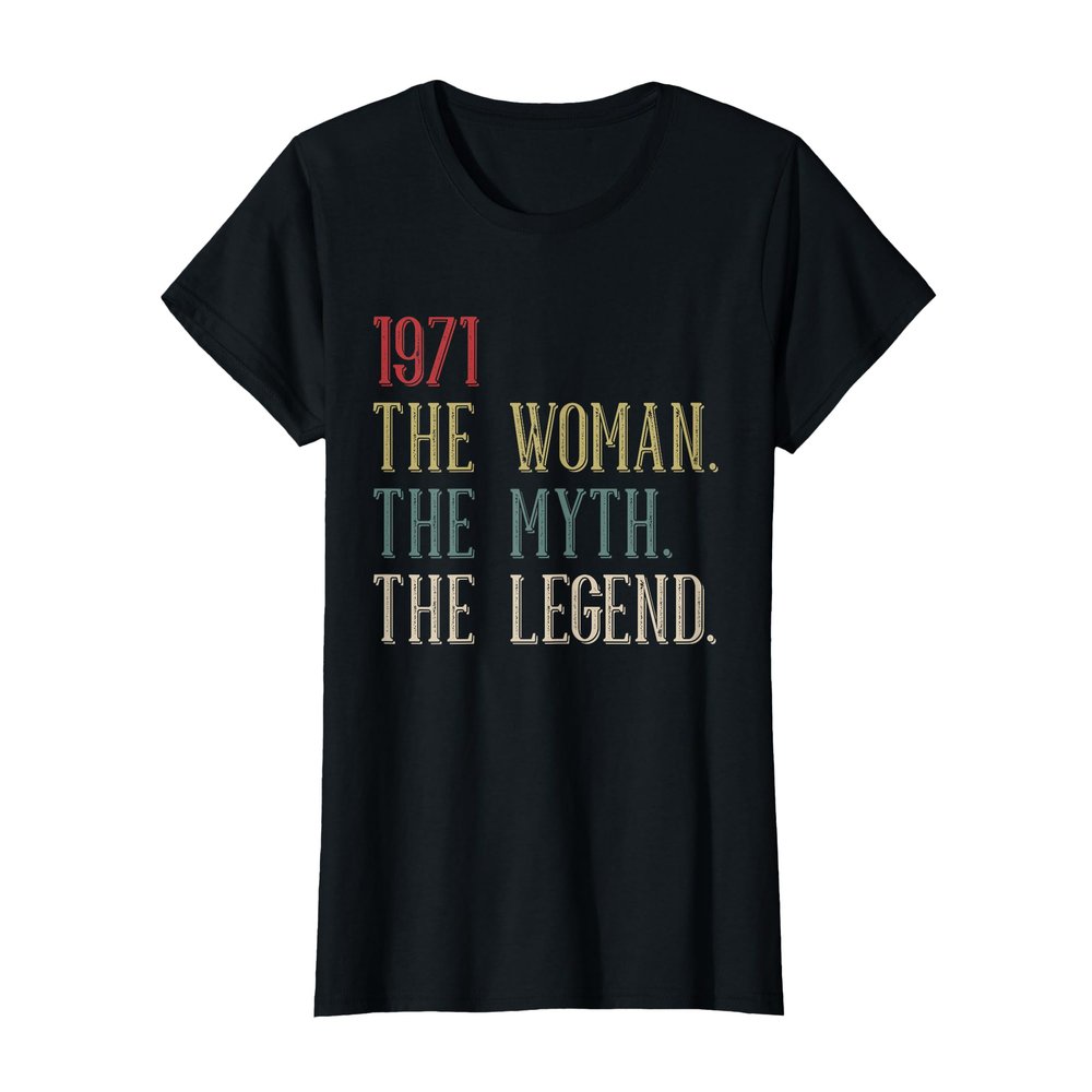 1971 Woman Myth Legend Retro 54 Year Old 54th Birthday Women T-Shirt
