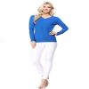 YEMAK Women's Knit Sweater Pullover  Long Sleeve V-Neck Basic Classic Casual Knitted Soft Lightweight T-Shirt Top MK5501-Orchid-L view 4