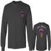 0258. Cool Graphic Candy Ice Cream Skull Summer Till Death Society streetwaer Men's Long Sleeve t Shirt (Characol, X-Large) view 1