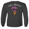 0258. Cool Graphic Candy Ice Cream Skull Summer Till Death Society streetwaer Men's Long Sleeve t Shirt (Characol, X-Large) view 3