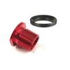 Ahlmanstr Thread Adapter 1/2x28 Thread Convert to 5/8x24 Thread for Airsotft Gun Red Anodized Aluminum view 1