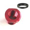 Ahlmanstr Thread Adapter 1/2x28 Thread Convert to 5/8x24 Thread for Airsotft Gun Red Anodized Aluminum view 3