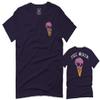 0258. Cool Graphic Candy Ice Cream Skull Summer Till Death Society streetwaer for Men T Shirt (Navy Blue, 2X-Large) view 1