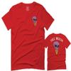 0258. Cool Graphic Candy Ice Cream Skull Summer Till Death Society streetwaer for Men T Shirt (Red, 2X-Large) view 1