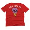 0258. Cool Graphic Candy Ice Cream Skull Summer Till Death Society streetwaer for Men T Shirt (Red, 2X-Large) view 3
