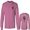 0258. Cool Graphic Candy Ice Cream Skull Summer Till Death Society streetwaer Men's Long Sleeve t Shirt (Pink X-Large) view 1