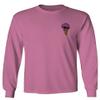 0258. Cool Graphic Candy Ice Cream Skull Summer Till Death Society streetwaer Men's Long Sleeve t Shirt (Pink X-Large) view 2