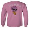 0258. Cool Graphic Candy Ice Cream Skull Summer Till Death Society streetwaer Men's Long Sleeve t Shirt (Pink X-Large) view 3