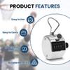 AMTAST 4 Digi Handheld Counter Clicker Silver Metal Clicker to Count Up and Down Pitch Counter Clicker for Golf Sports School Events Stadium Office view 3