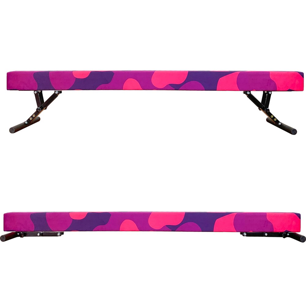 MARFULA Adjustable Balance Beam 8 ft Gymnastic Beam adjustable height for Kids and Teenage of all gymnastic levels, Gymnastic Training Beam Gymnastic Equipment for athlete Home and Gym Club Use