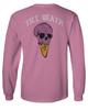 0258. Cool Graphic Candy Ice Cream Skull Summer Till Death Society streetwaer Men's Long Sleeve t Shirt (Pink 2X Large) view 3