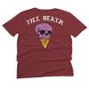 0258. Cool Graphic Candy Ice Cream Skull Summer Till Death Society streetwaer for Men T Shirt (Maroon, 2X Largel) view 3