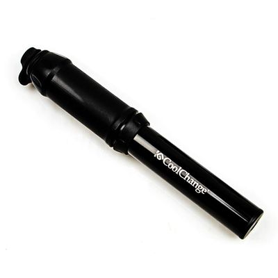 CoolChange Mini Bike Pump - Fits Presta & Schrader - 120 PSI High Pressure Bicycle Air Pump - Aluminum Frame Portable Mini Bicycle Pump - Used for Road & Mountain Bikes (Black)