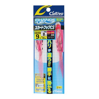 Owner CU-240 Skirt Hook CS No. 9, Clear Pink